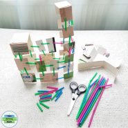 Building With Cardboards And Plastic Straws